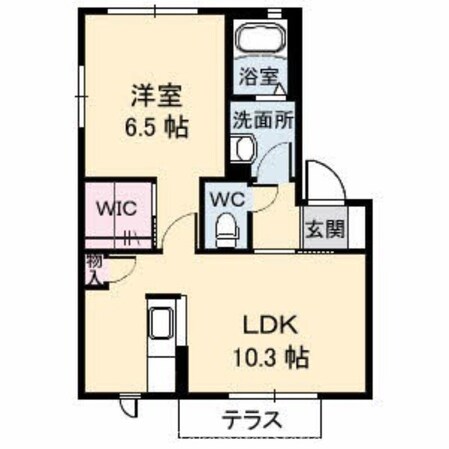 ルミエール松縄　B棟の物件間取画像